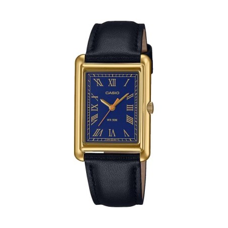 CASIO COLLECTION Mod. LADY TANK, GOLD, LEATHER - BLUE LTP-B165GL-2BVEF